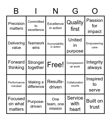 2026 Associate Appreciation Week Bingo Card