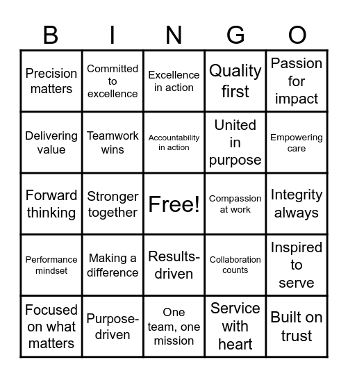 2026 Associate Appreciation Week Bingo Card