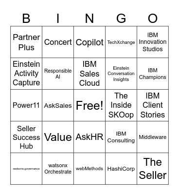 SKO 2H 2026 Bingo Card