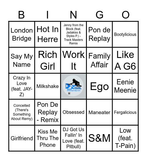 2000'S GIRLY BANGERZ Bingo Card