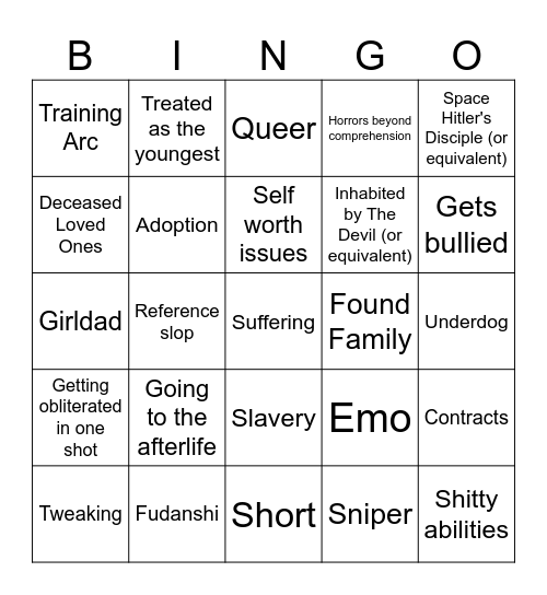 Sol Bingo Card