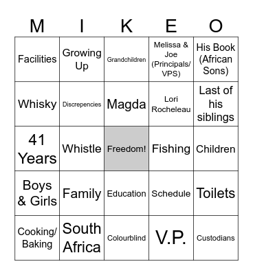 Bingo Card