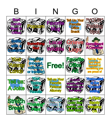 Grieve Law Bingo Card