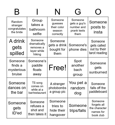 Meg's Bach Bingo Card