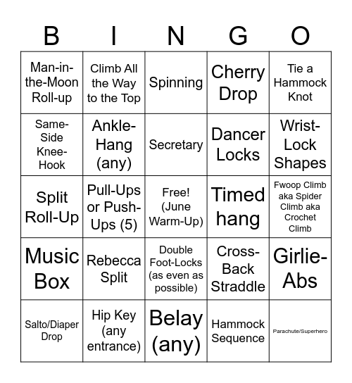 Tarrytown Silks Bingo! Bingo Card
