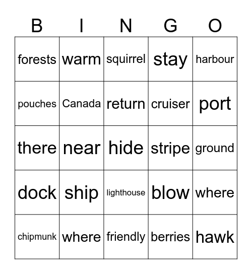June 22 Bingo Card