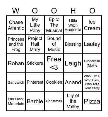 Birthday Bingo!! Bingo Card