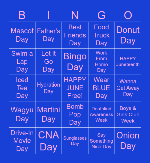 SOPS BINGO BASH: Celebrate Every Voice Bingo Card
