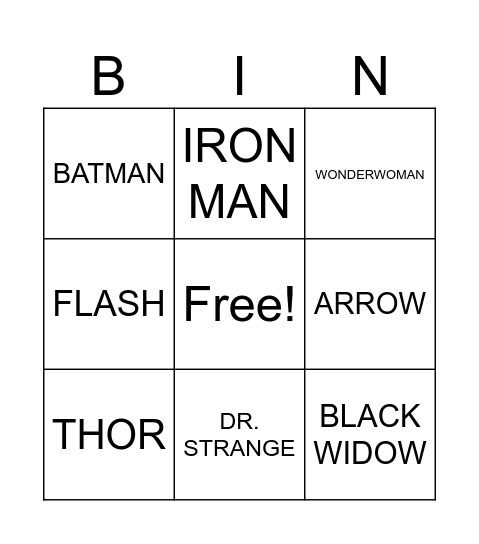 SUPERBINGO Card
