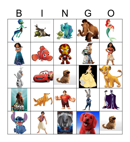 Disney Bingo Card
