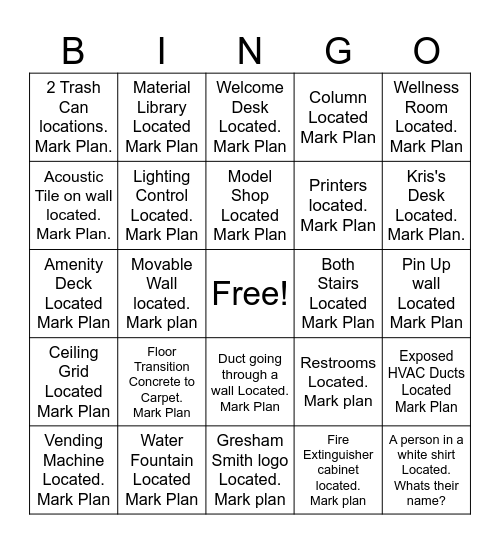 ACE X Gresham Smith BINGO Card