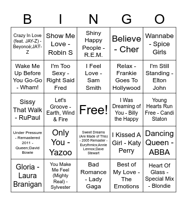 Pride 2026 Bingo Card
