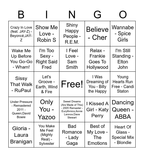 Pride 2026 Bingo Card
