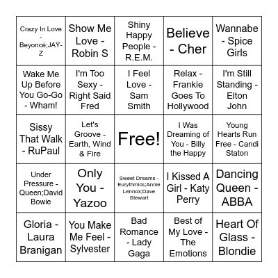 Pride 2026 Bingo Card