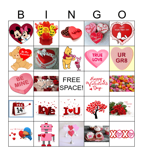 HAPPY VALENTINE'S DAY Bingo Card