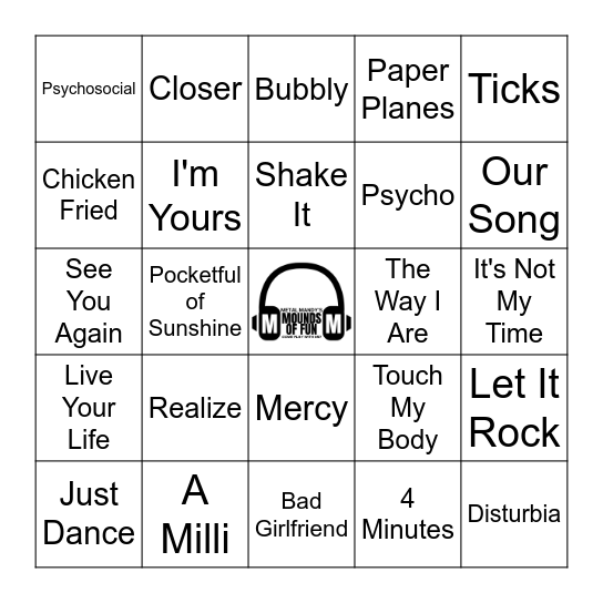 2008 Bingo Card