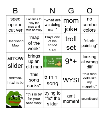 Map Review Moonday (6/29) Bingo Card