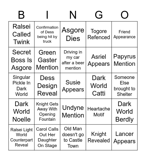 CHAPTER 5 BINGO Card