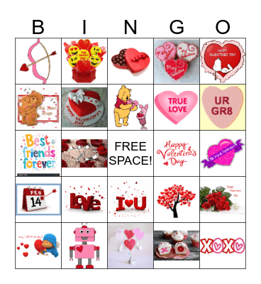 HAPPY VALENTINE'S DAY Bingo Card