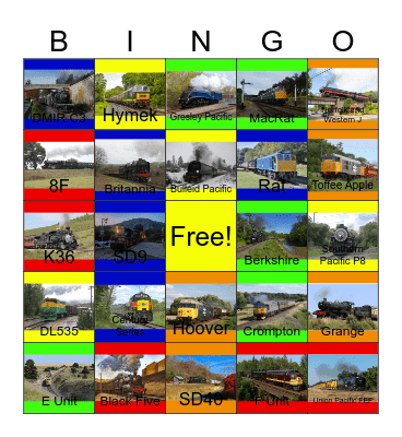Heritage Railroads that I would like to ride on after John will say "Wave Bye Bye to Sim Theme Park for life" one day Bingo Card
