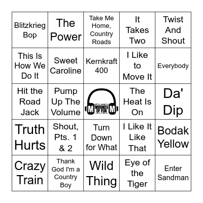 STADIUM BANGERS! Bingo Card