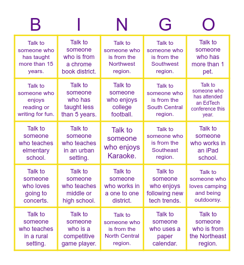 KTI STAR BINGO 2026 Bingo Card
