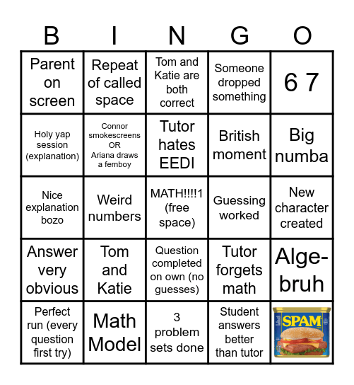 EEDI Bingo Card