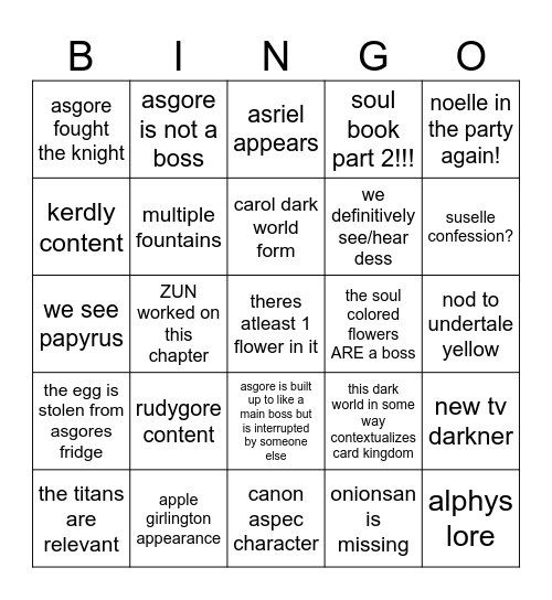 ch5 bingo Card