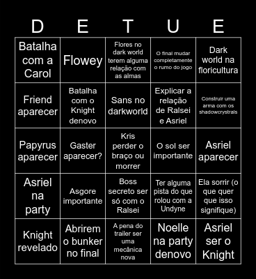 Capitulo 5 Bingo Card