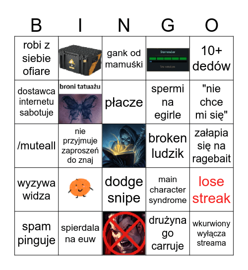 BINGUL00 Bingo Card