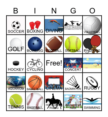 mil sports Bingo Card
