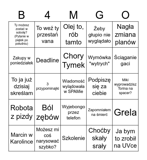 xmikoxk2 Bingo Card