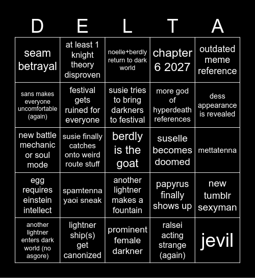 THE BIG RUNE Bingo Card