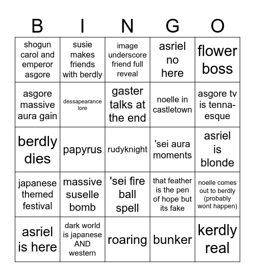 cahper 5 Bingo Card