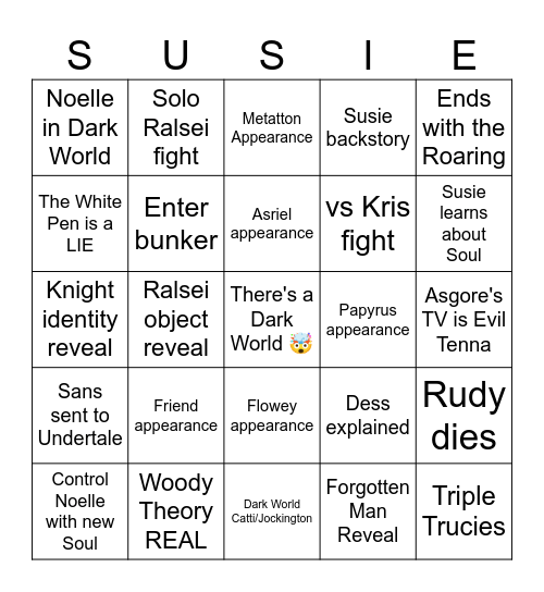 Chapter 5 Bingo Card