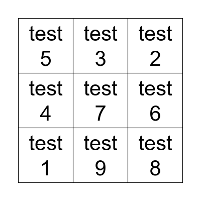 Bingo Card