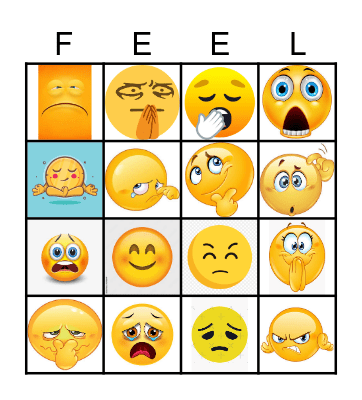 EMOTIONS BINGO! Bingo Card