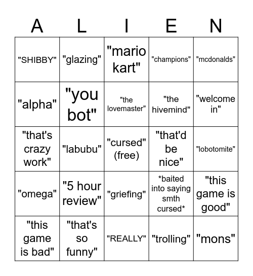 ap quotes bingo Card