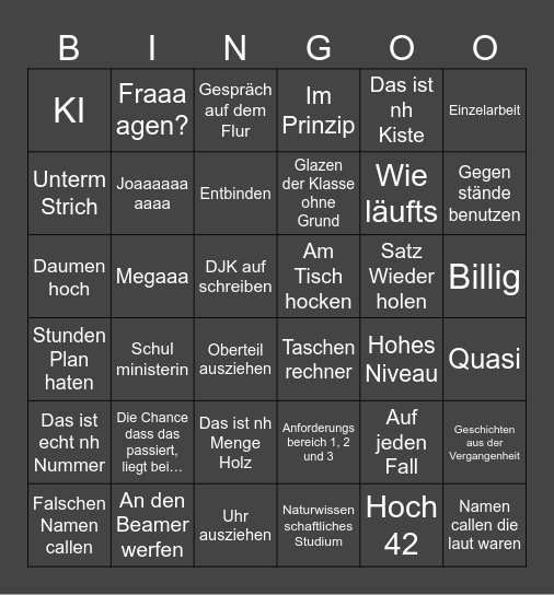 Herr Feistauer Bingo Card