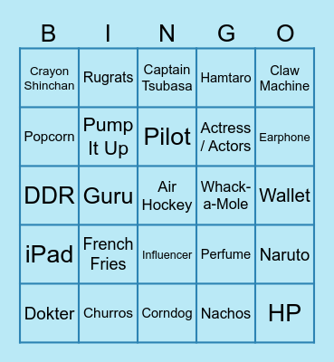 RGNLT’s Bingo Card