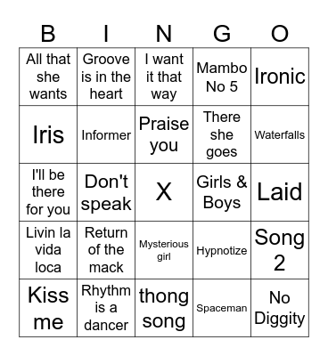 Neilson's Music BINGO! Bingo Card