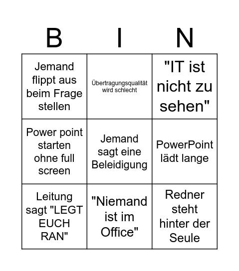 BetrVersBingo Card