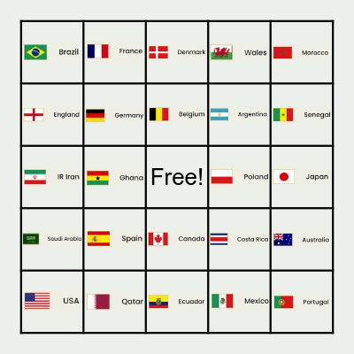 World Cup 2026 Bingo Card