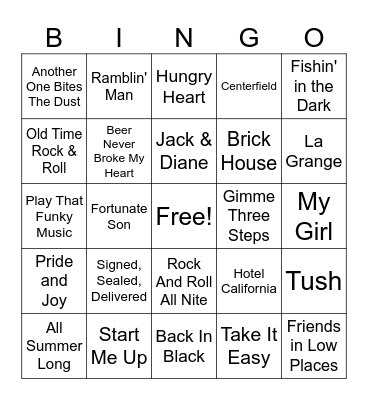 King Of The Grill Bingo Card
