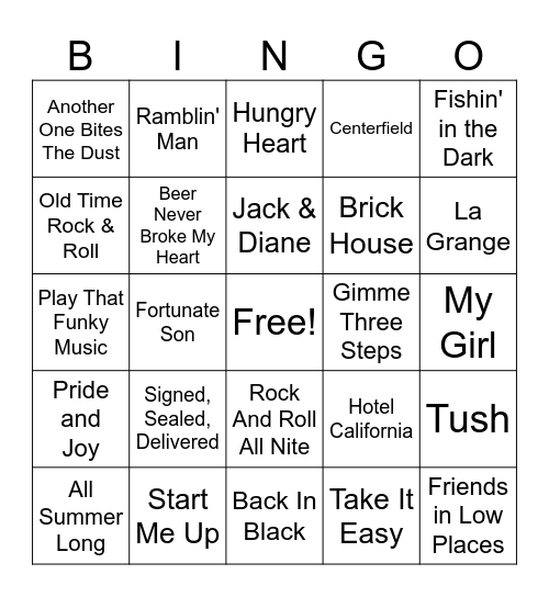 King Of The Grill Bingo Card