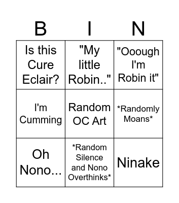 Robin Bingo Card