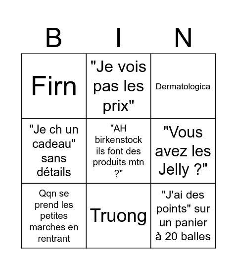 Bingo 2 Bingo Card