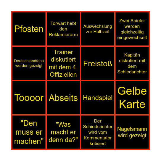 WM - BINGO Card