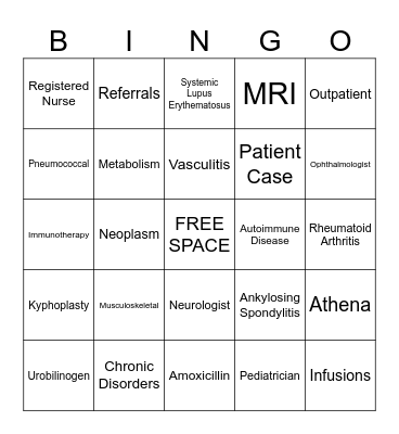 River City Bingo Card