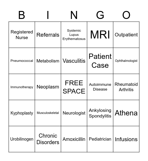 River City Bingo Card